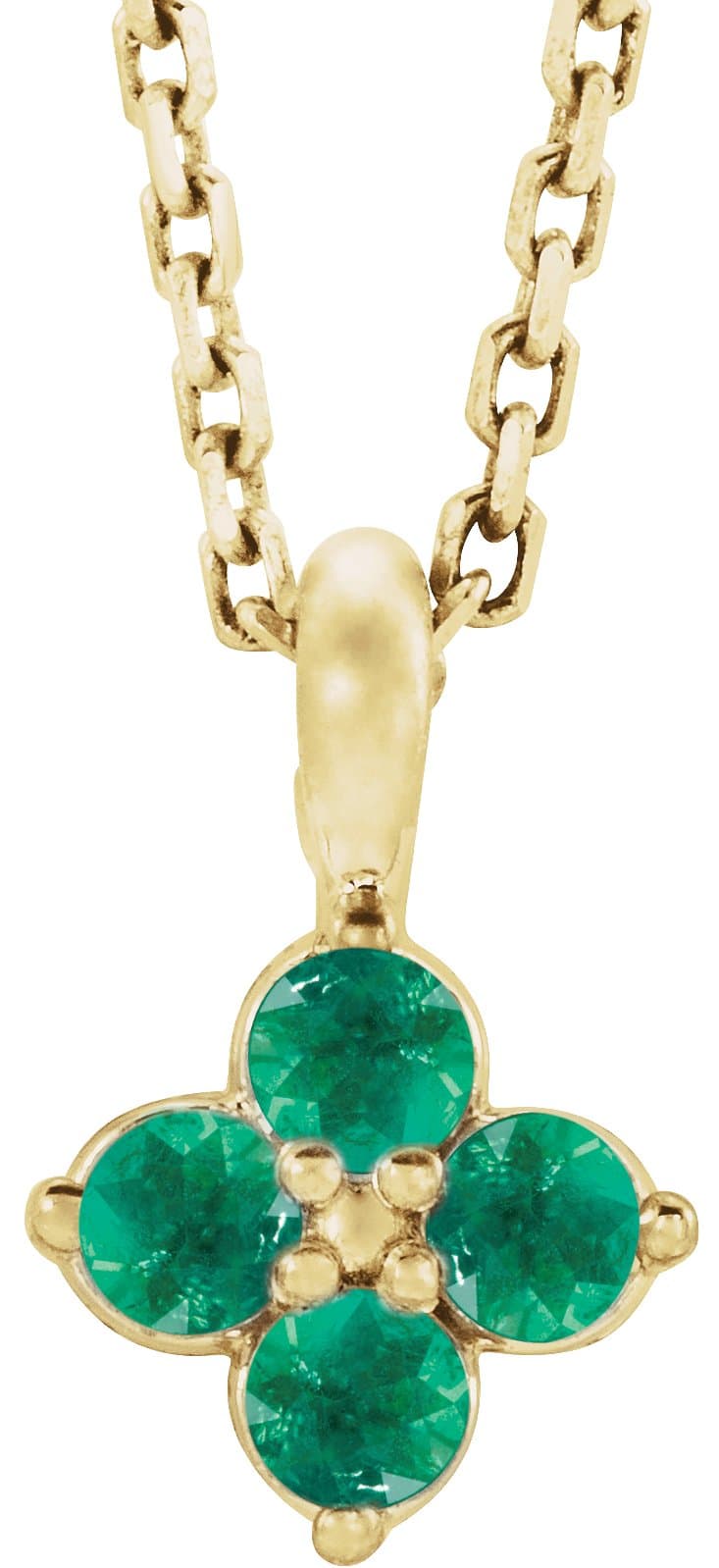 14K Rose Natural Alexandrite Youth 16-18 Necklace