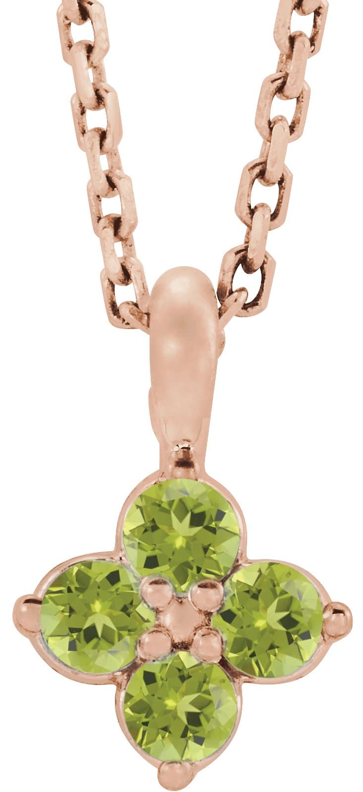 14K Rose Natural Alexandrite Youth 16-18 Necklace