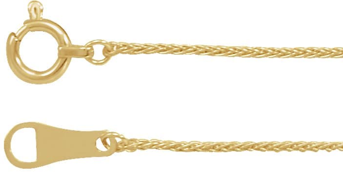 18K Yellow .8 mm Wheat 20" Chain