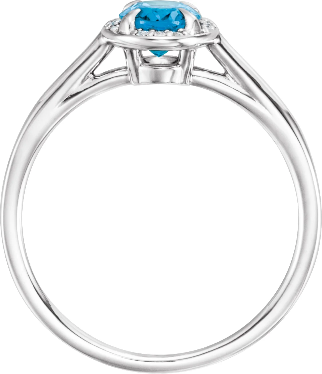 Halo-Style Ring, view 3