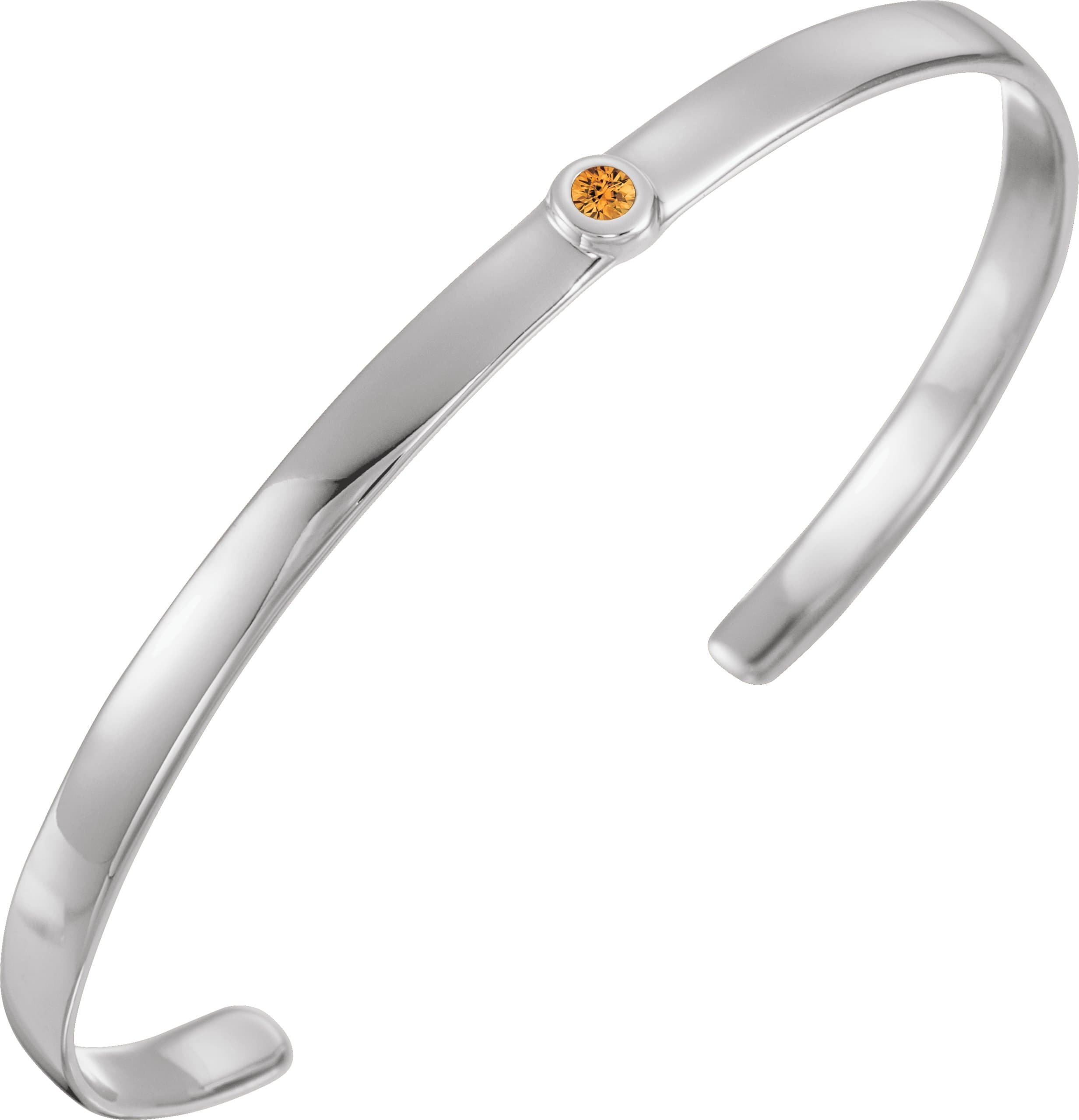 14K Rose 1/10 CT Natural Diamond Cuff 6 Bracelet