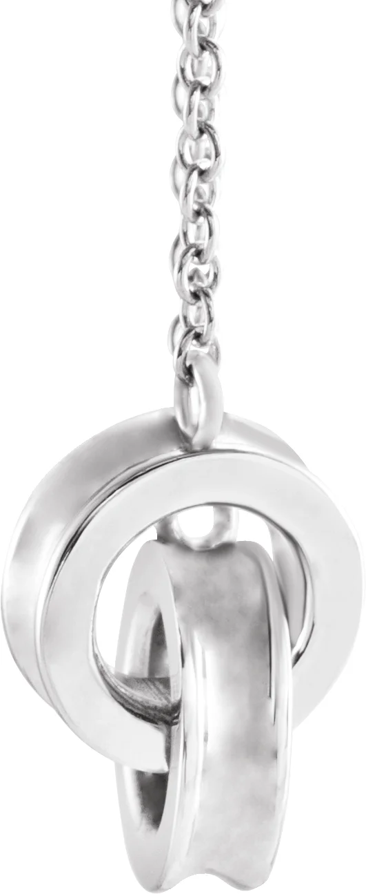 Interlocking Circle Necklace, view 3