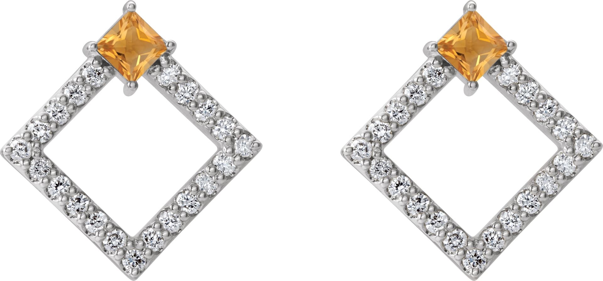 Accented Geometric Earrings    view 2