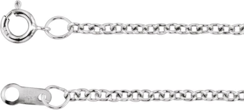 10K Rose 1.5 mm Cable 24 Chain