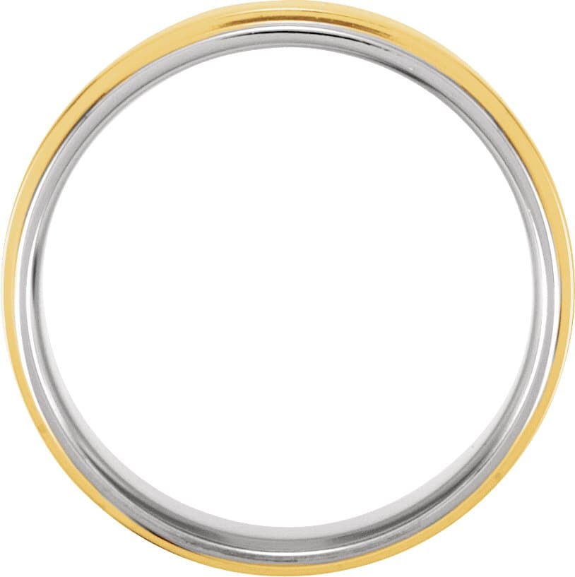 Inlay Comfort-Fit Flat Band view 2