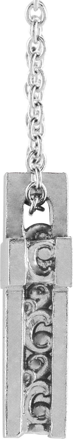 Scroll Cross Necklace or Pendant view 2