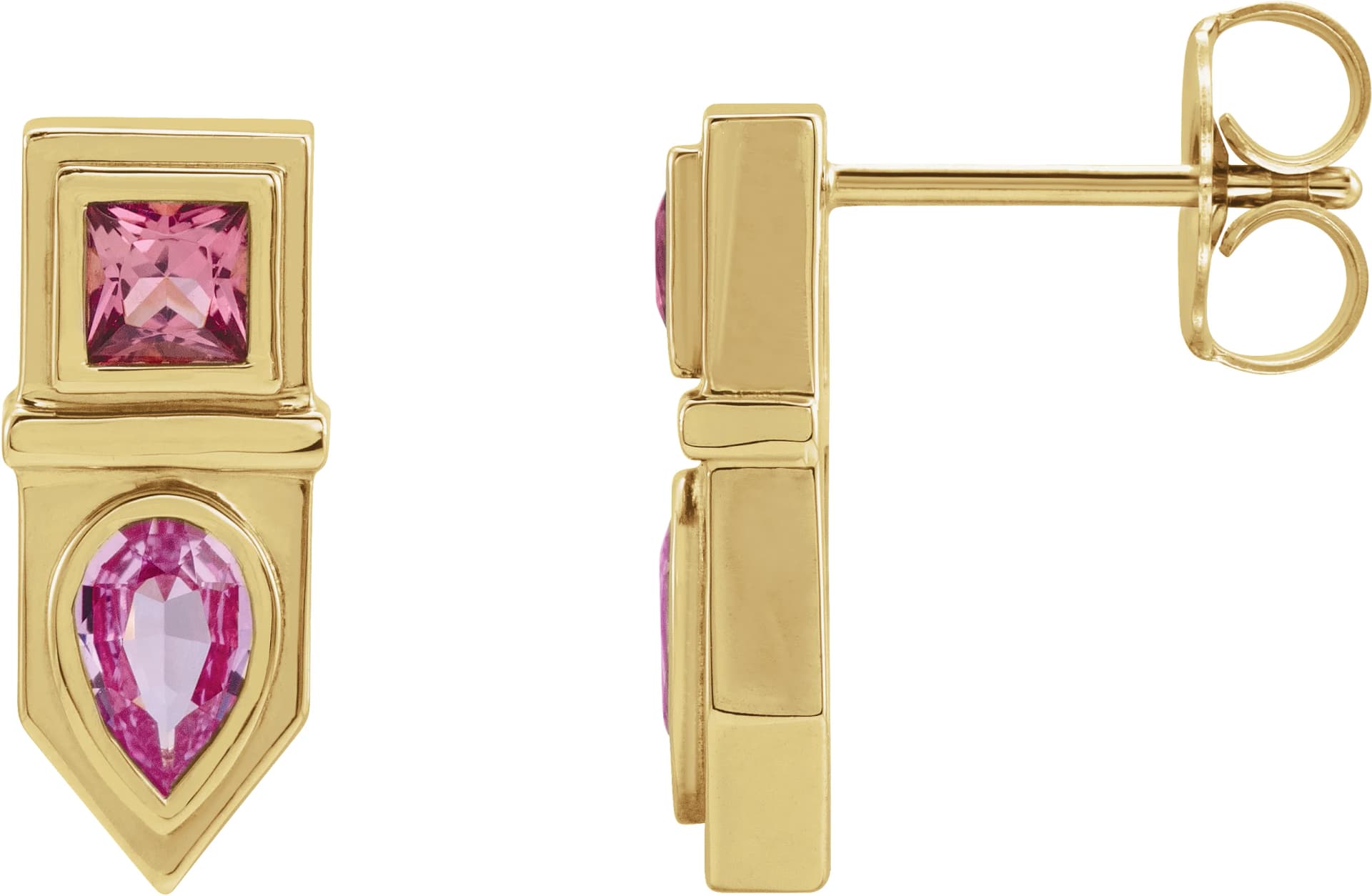 Geometric Bar Earrings, view 2
