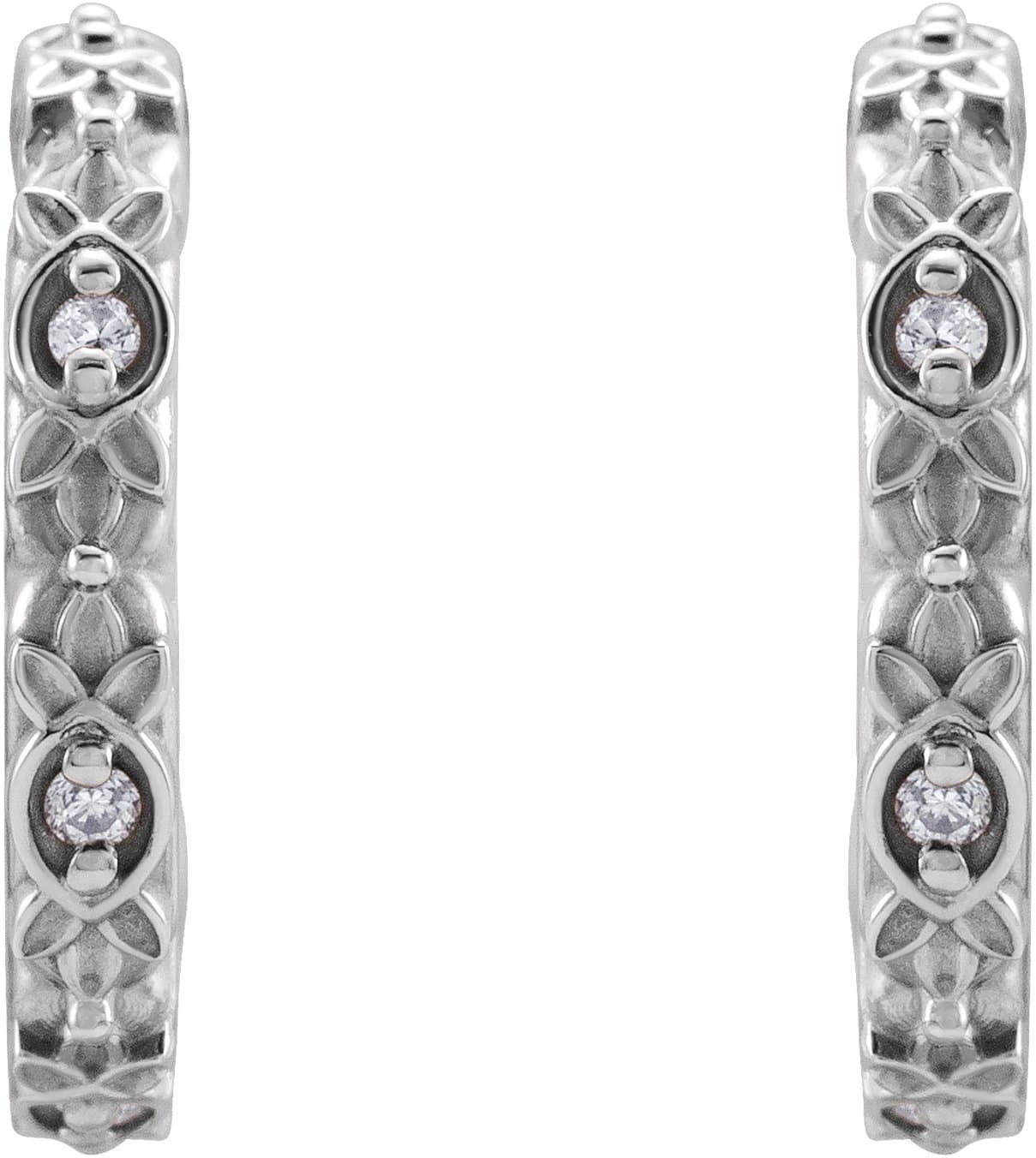 Vintage-Inspired J-Hoop Earrings view 2