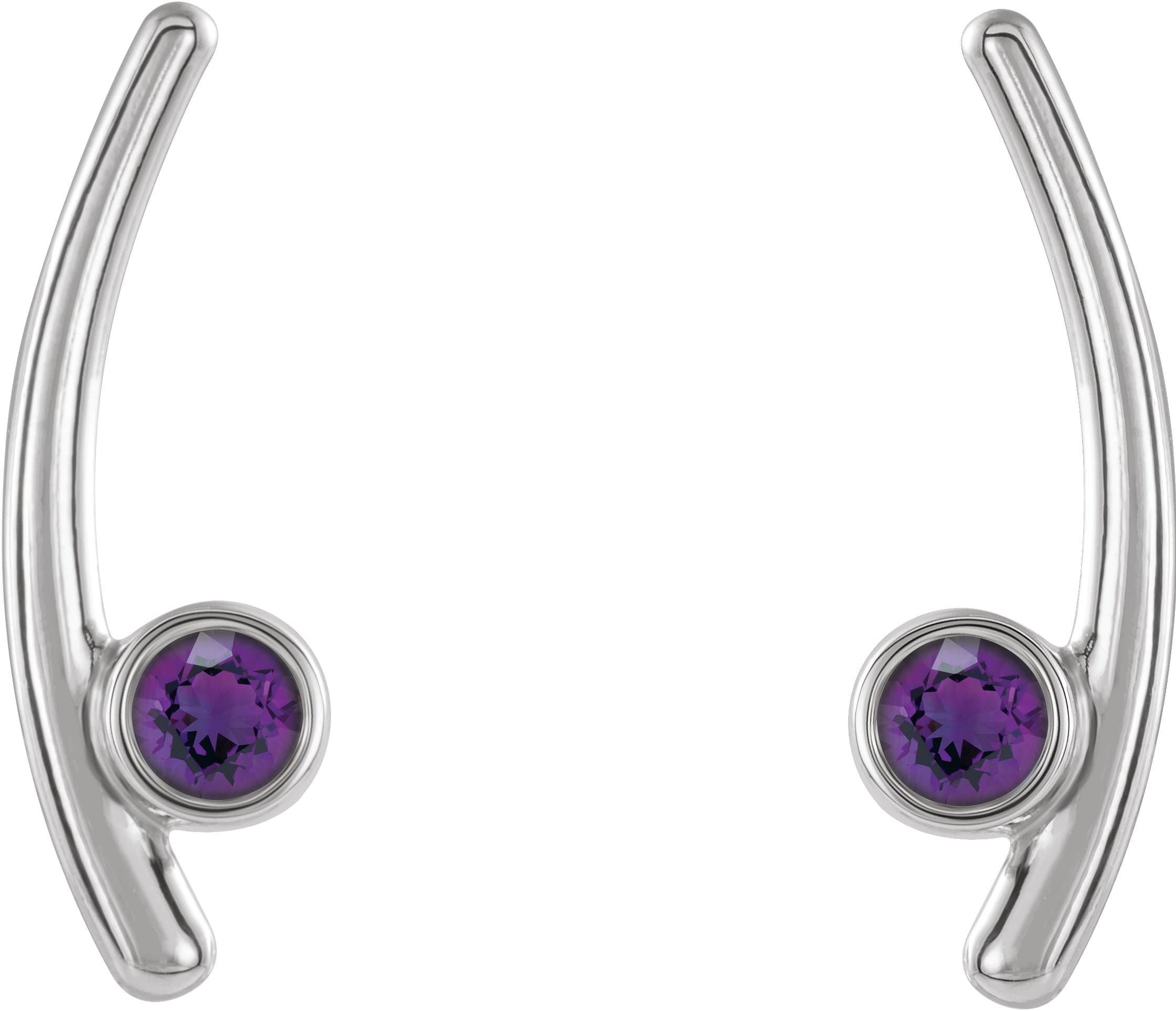 Bezel-Set Ear Climbers view 2
