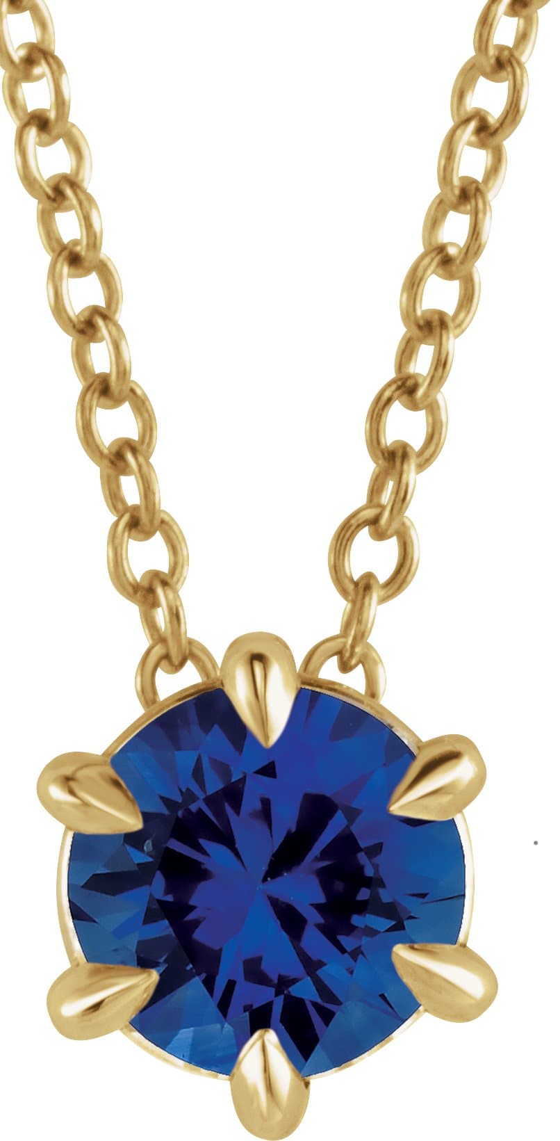 14K White Gold 1/4 CT Natural Diamond Solitaire 16-18" Necklace