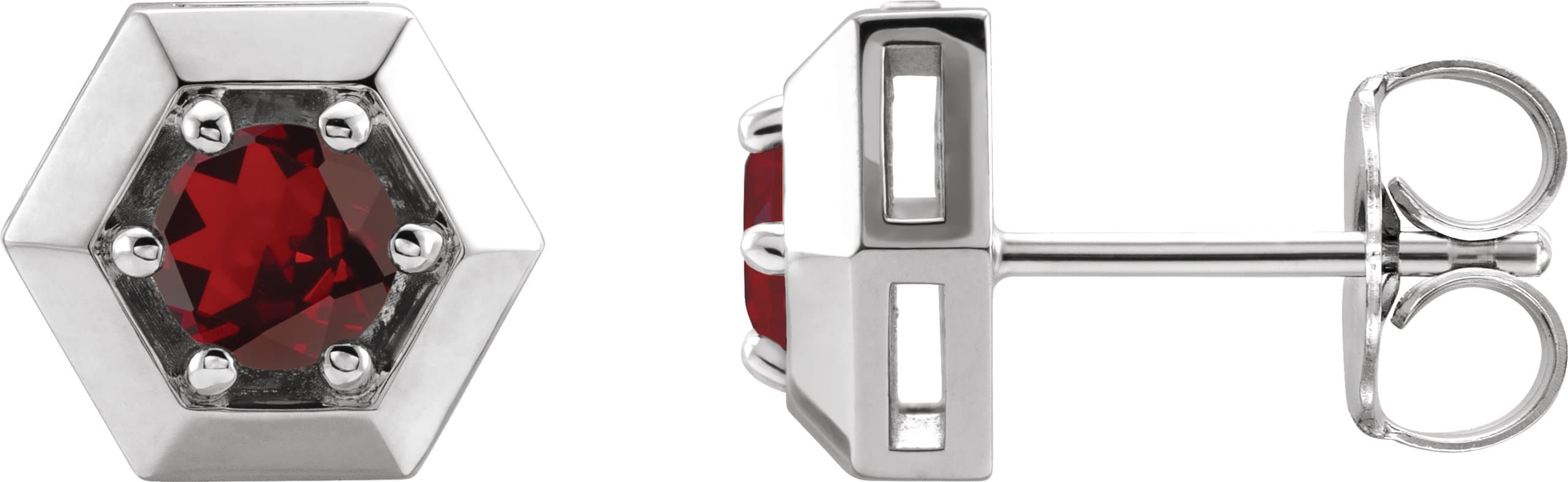 Round 3-Prong Geometric Earrings view 1