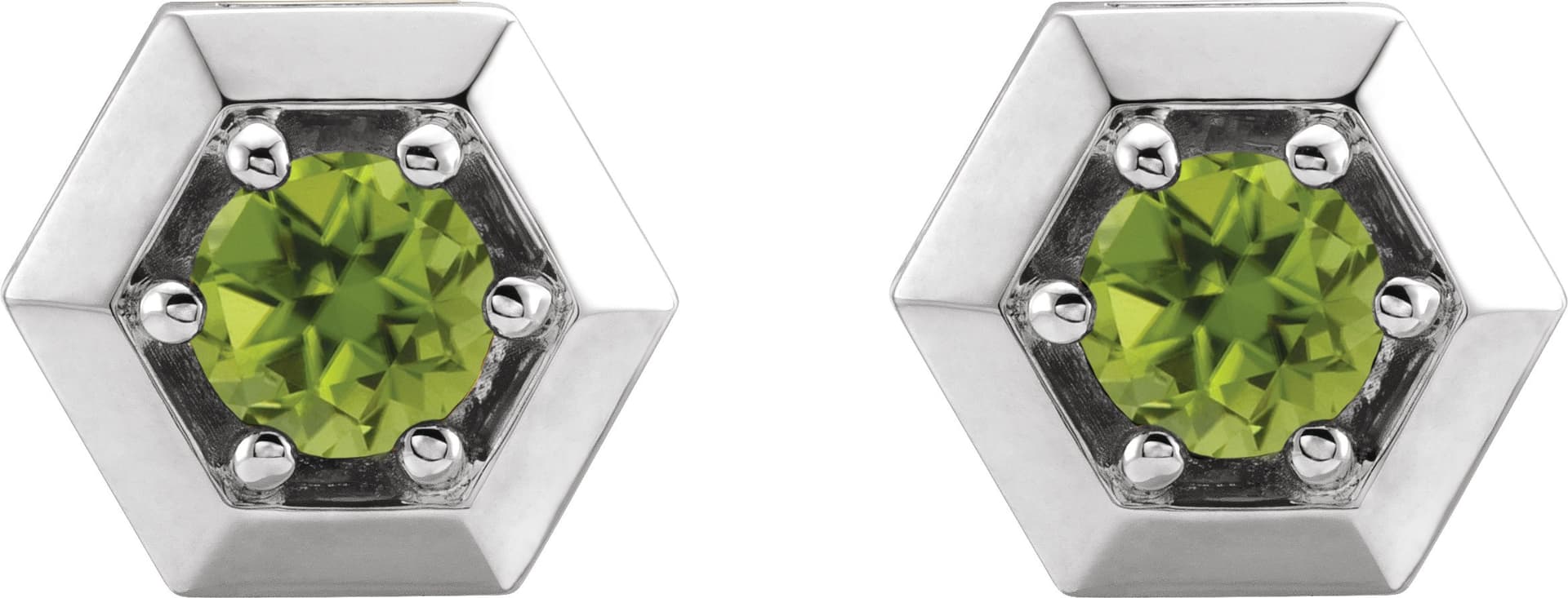 Round 3-Prong Geometric Earrings view 2