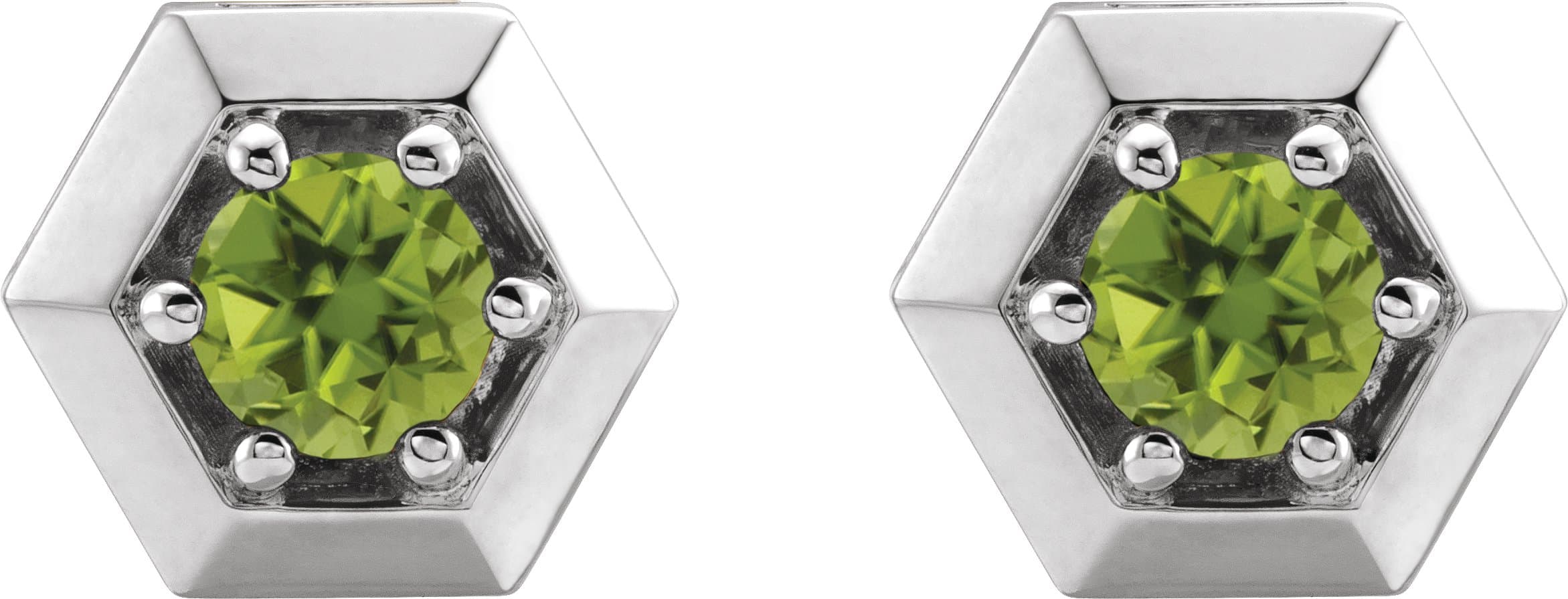 Round 3-Prong Geometric Earrings view 2