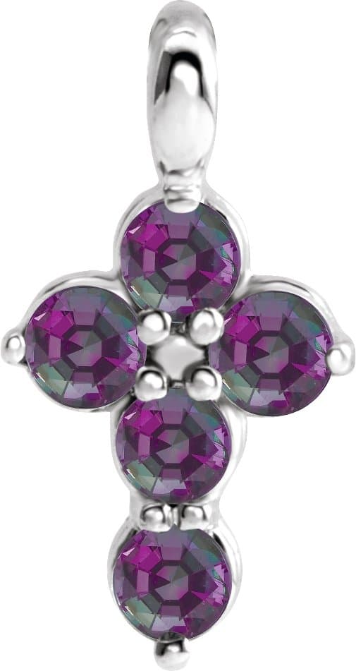 14K Yellow Gold 1/6 CTW Natural Diamond Cross Pendant