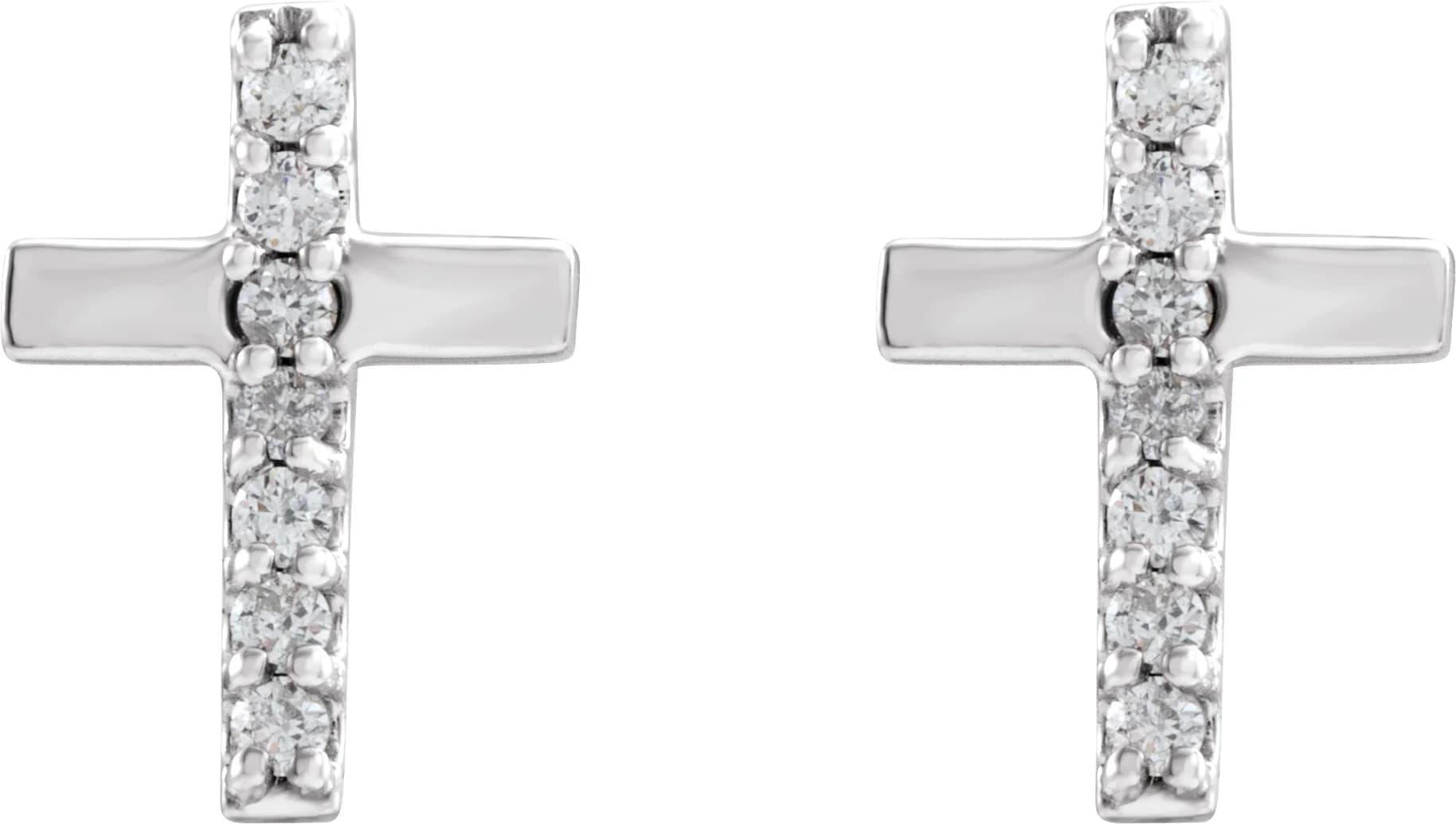 Accented Cross Earrings, view 3