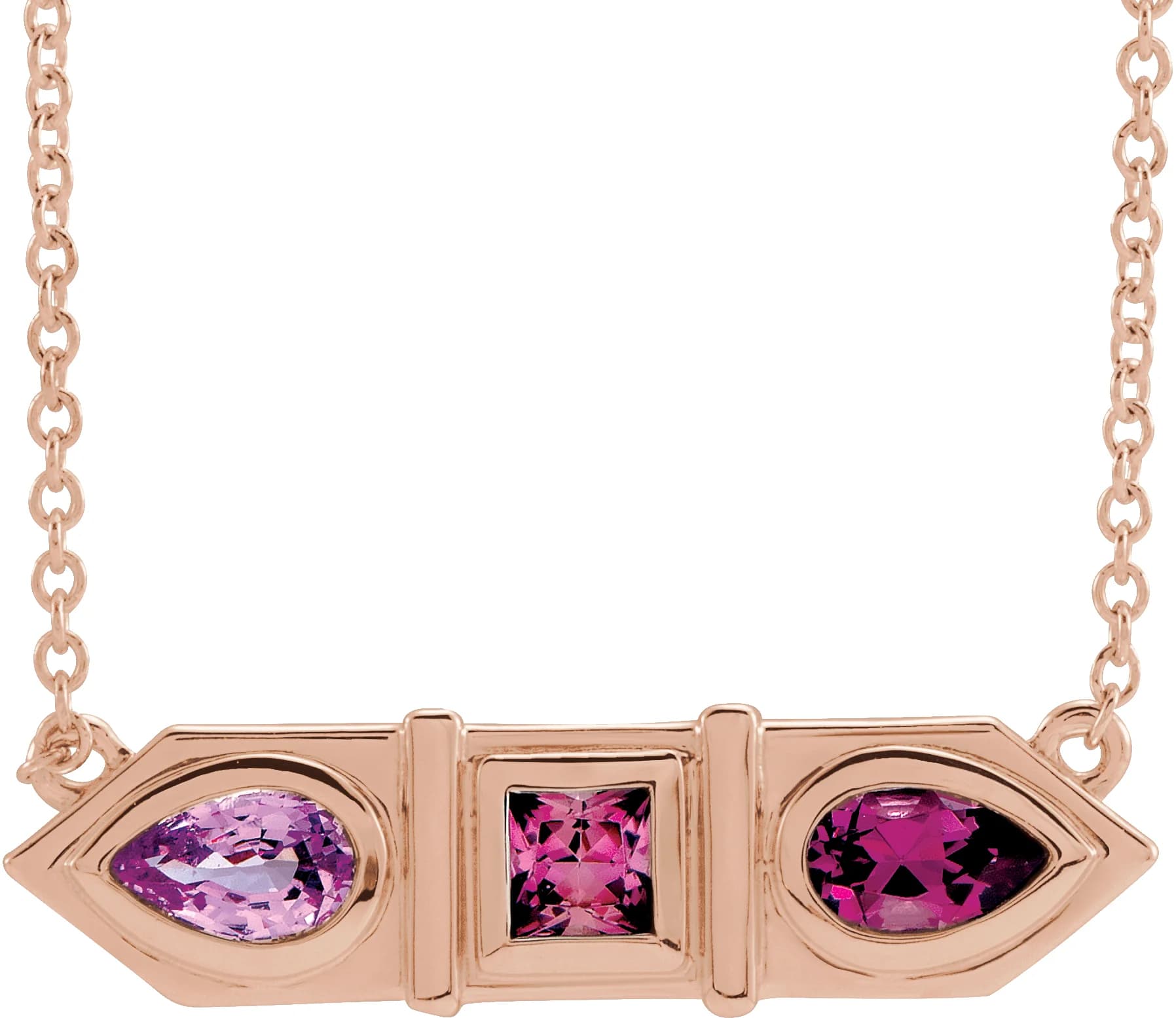 Geometric Bar Necklace, view 2