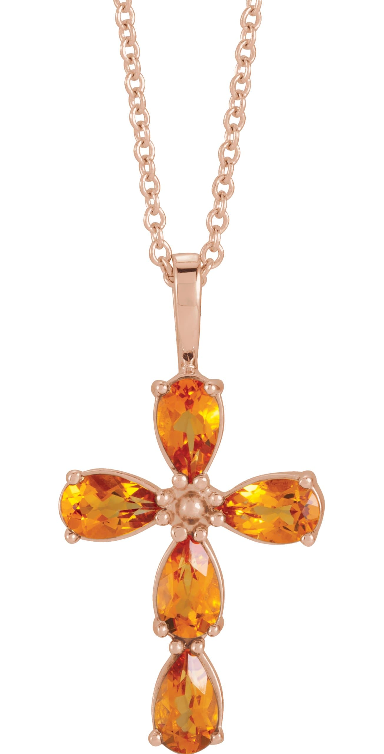Platinum 1 CTW Natural Diamond Cross 16-18" Necklace