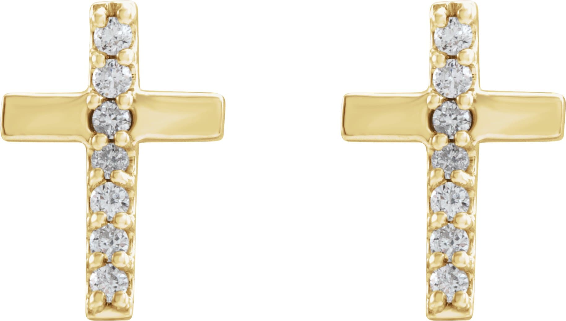Accented Cross Earrings view 2