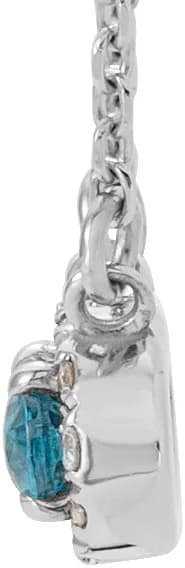 French-Set Halo-Style Necklace, view 3