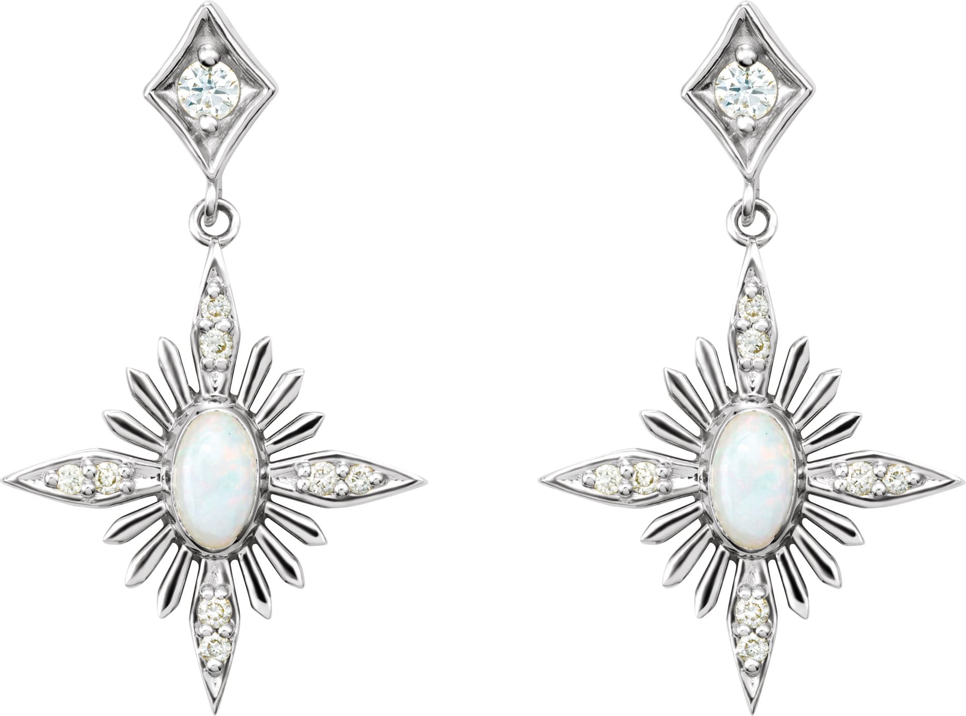 Accented Star Earrings view 2