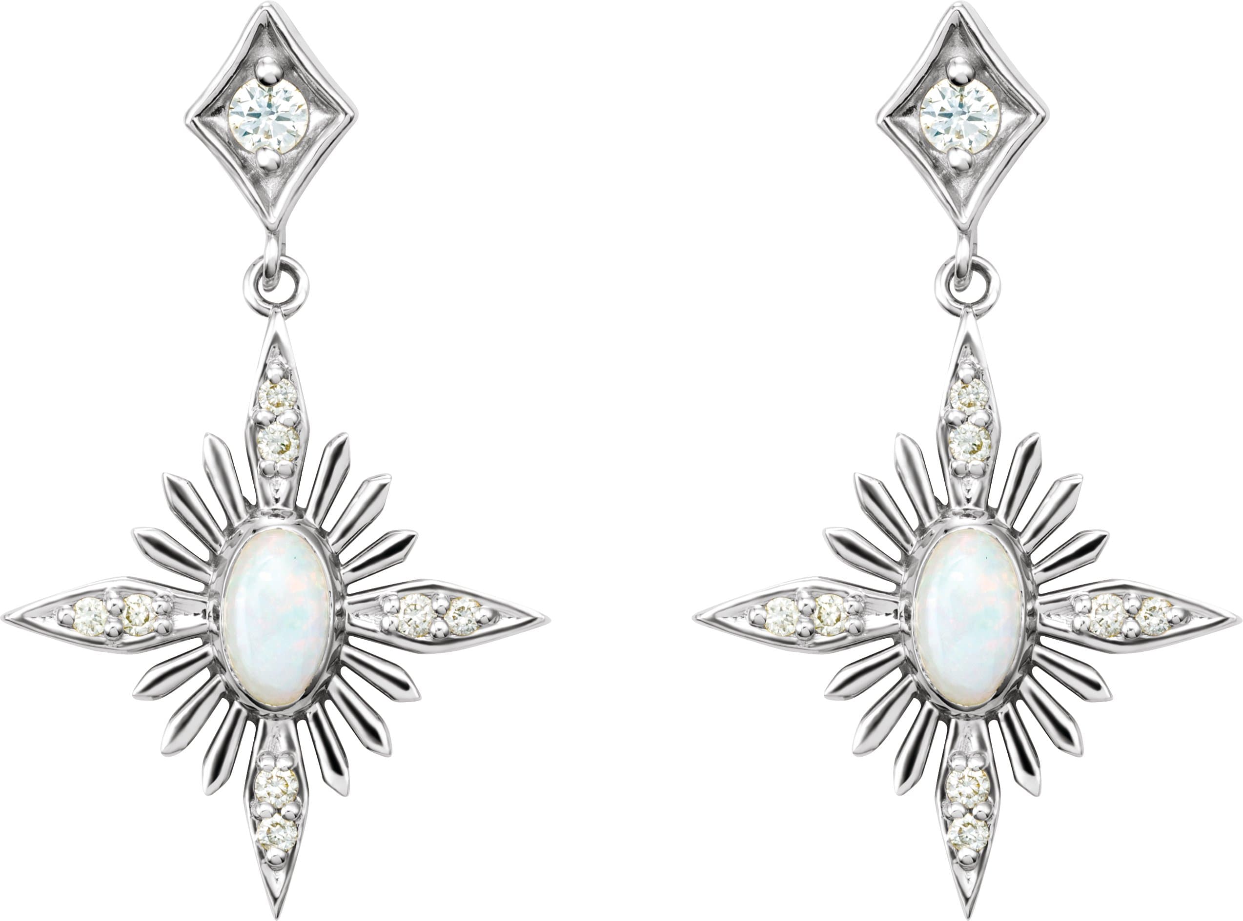 Accented Star Earrings view 2