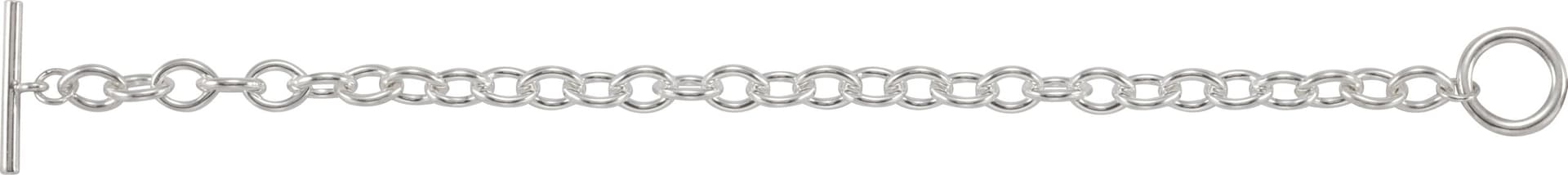 7 mm Cable Charm Bracelet view 2