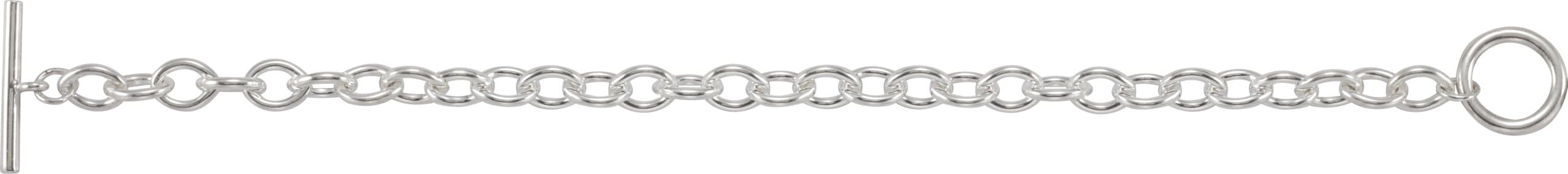 7 mm Cable Charm Bracelet view 2