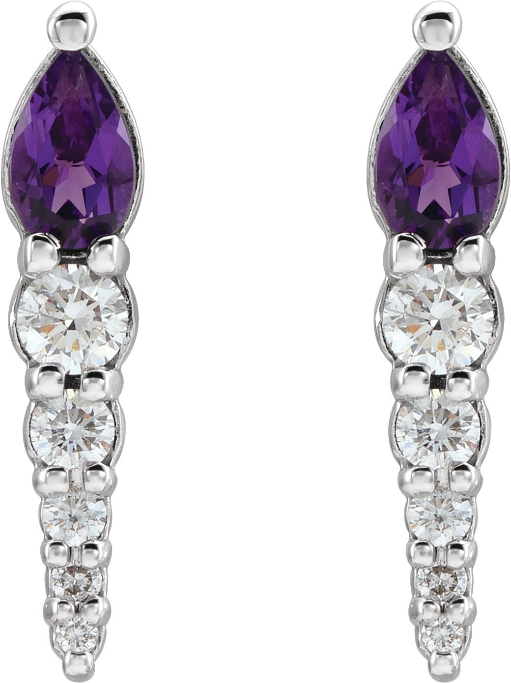 Accented Bar Earrings view 2
