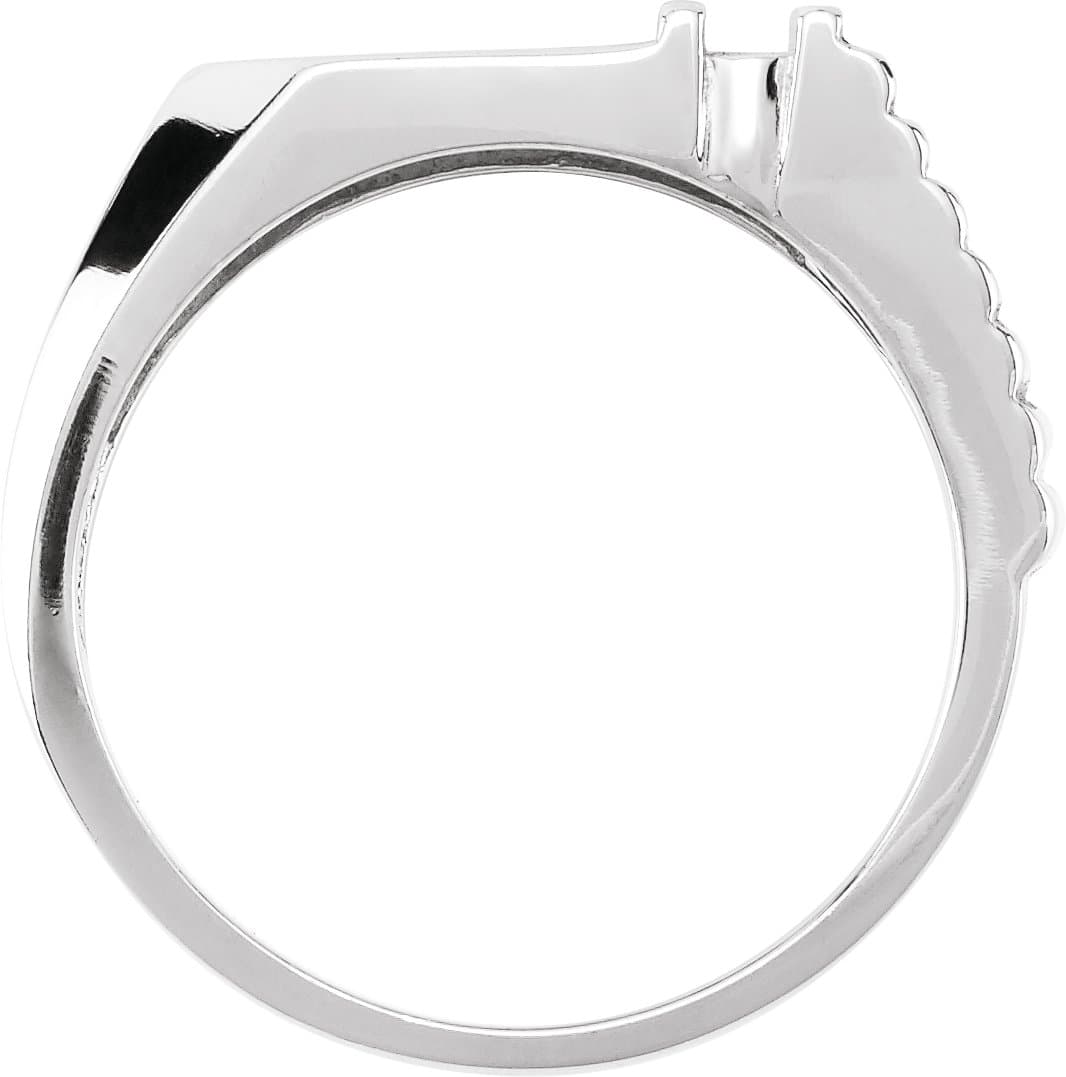 Geometric Signet Ring view 2