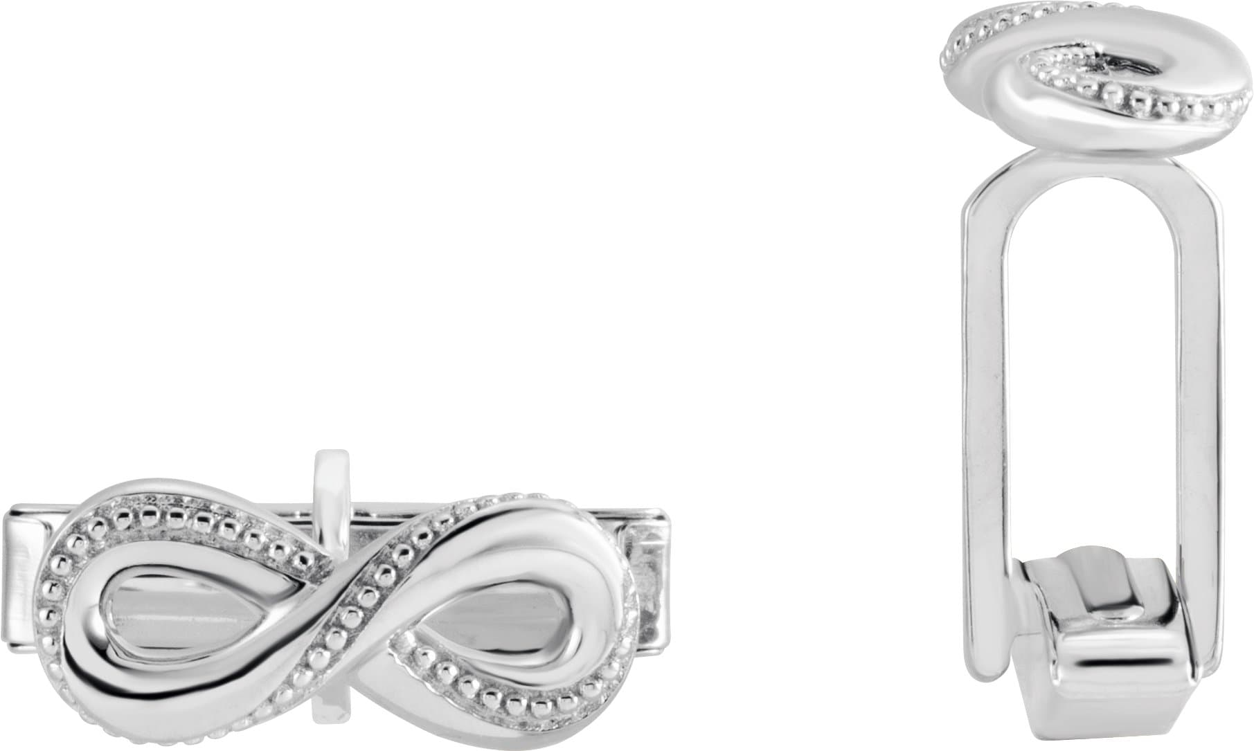 Infinity-Inspired Cuff Links view 2