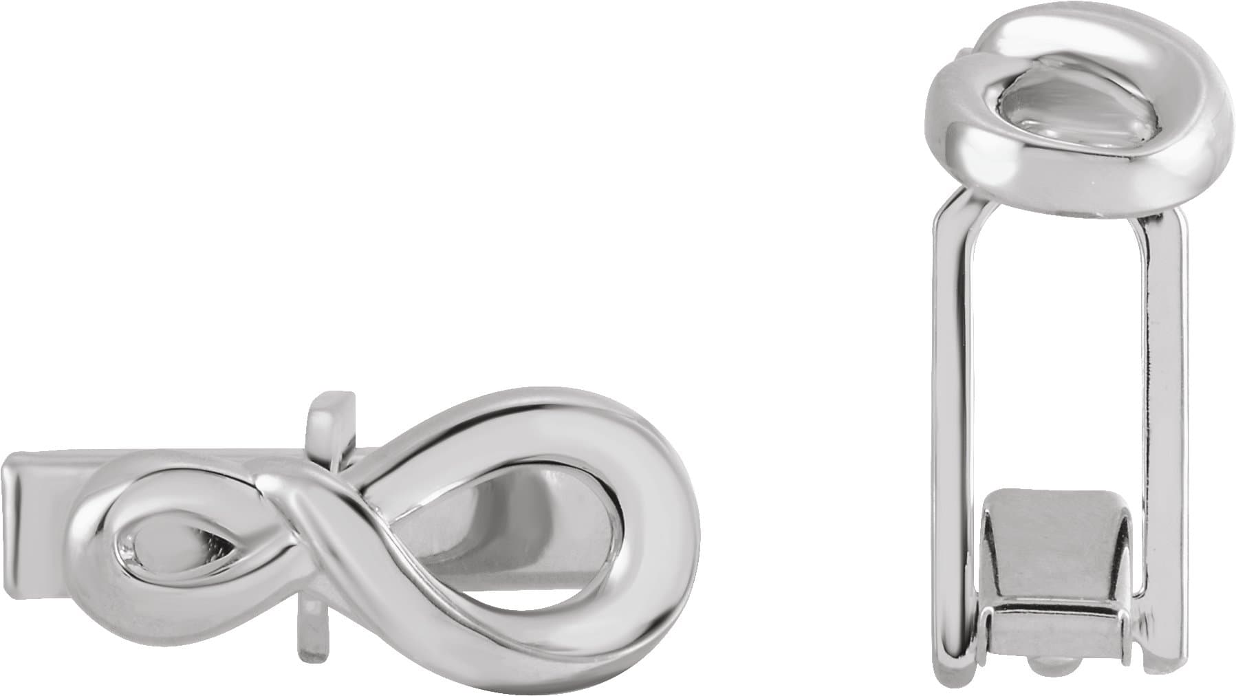 Infinity-Inspired Cuff Links view 2