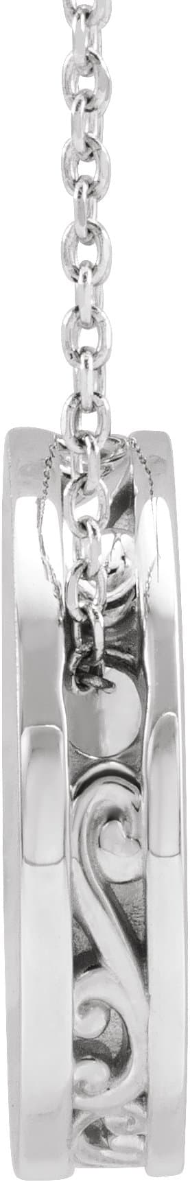 Engravable Disc Necklace or Pendant view 2