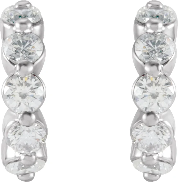 Accented Hoop Earrings, view 3