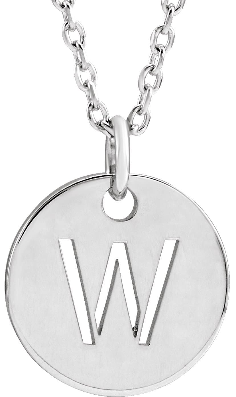 14K Rose Initial A 16-18 Necklace