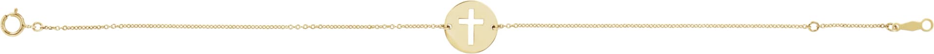Pierced Cross Disc Bracelet, view 3