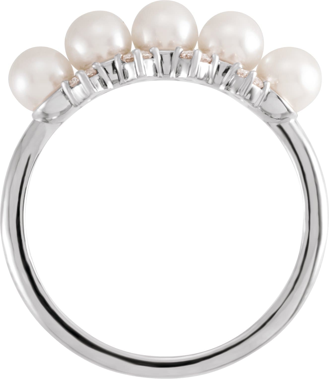 Stackable Pearl Ring view 2