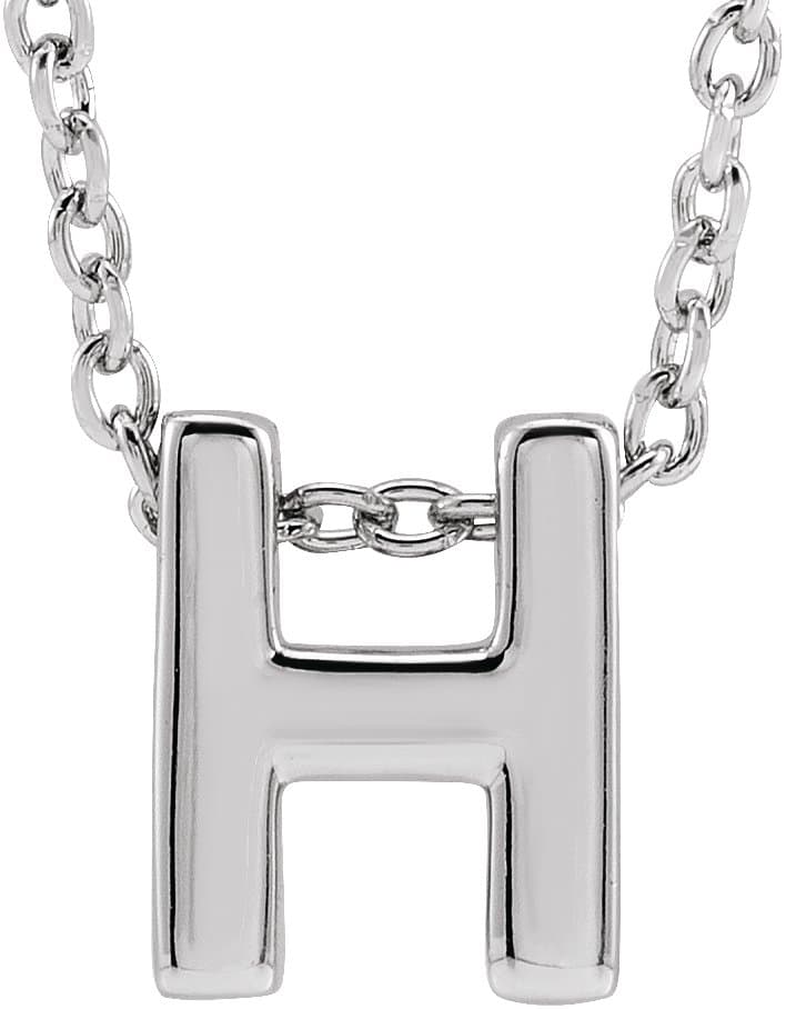14K Rose Gold Initial A 16-18" Necklace