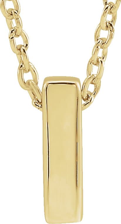 14K Rose Gold Initial A 16-18" Necklace