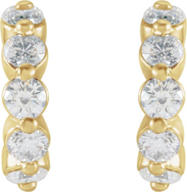 Accented Hoop Earrings view 2