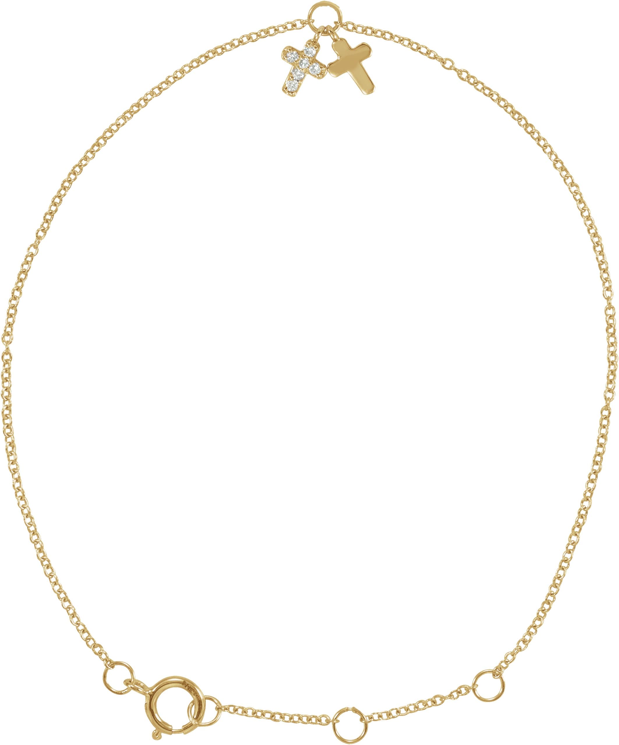 Adjustable Cross Bracelet view 1