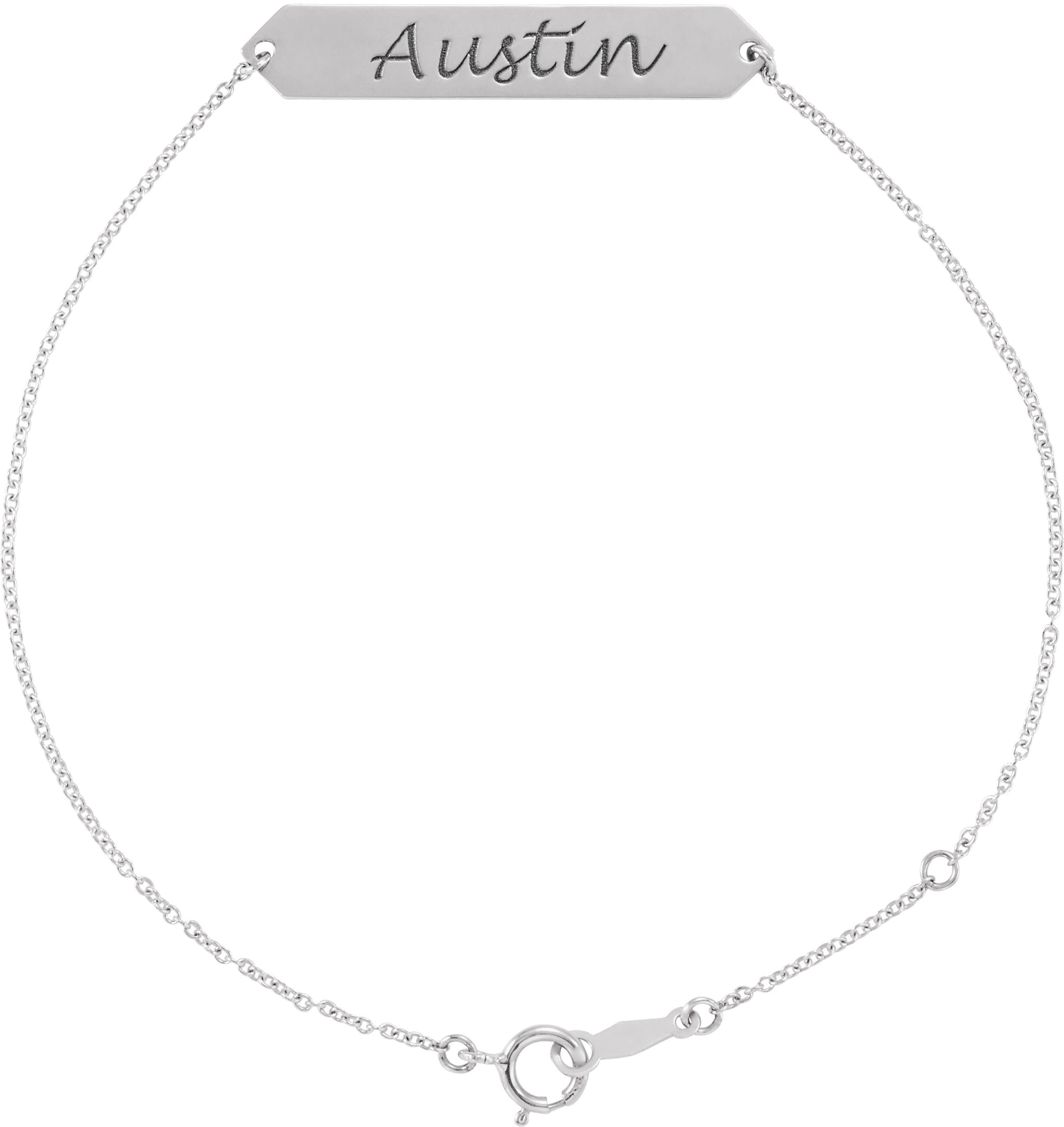Engravable Geometric Bracelet view 3