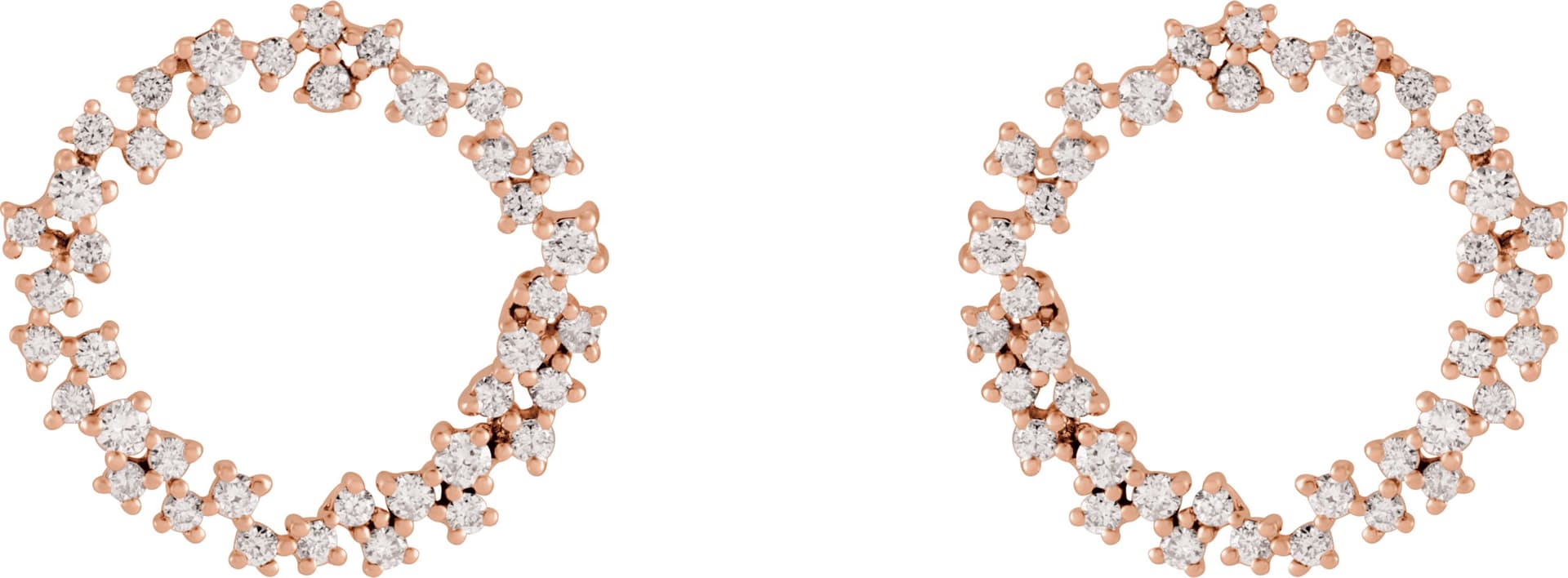 Accented Circle Earrings view 2