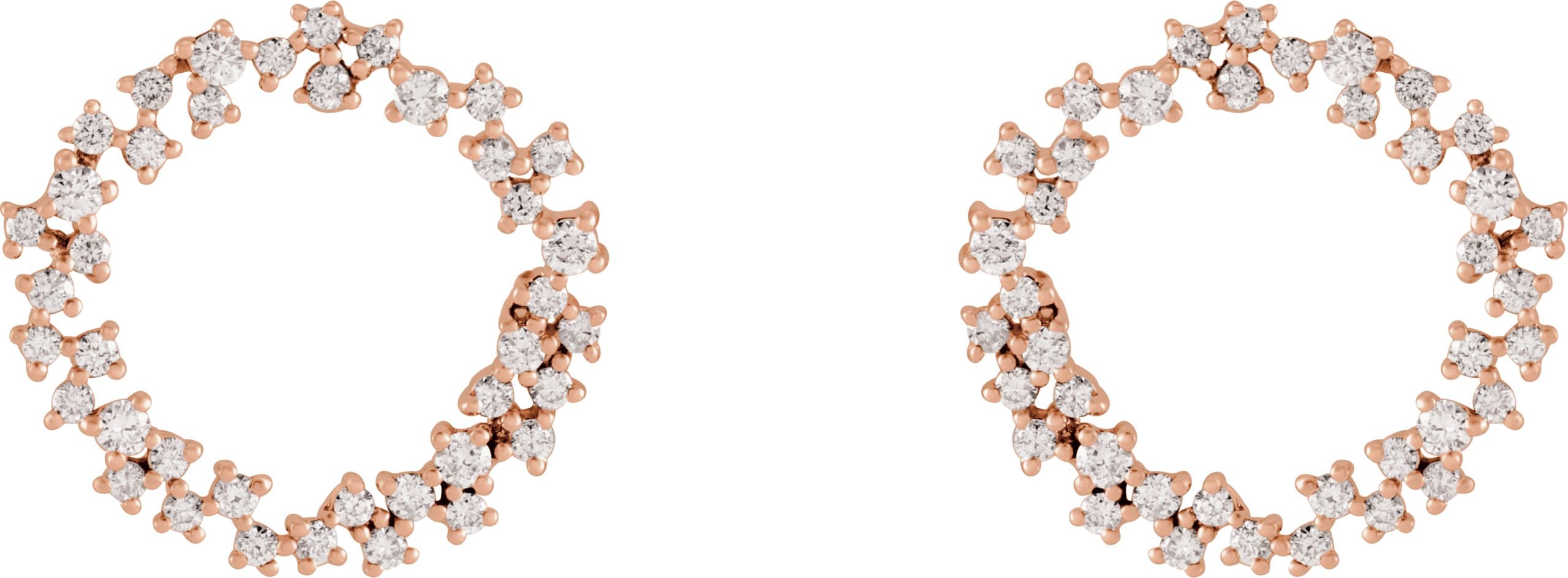 Accented Circle Earrings view 2