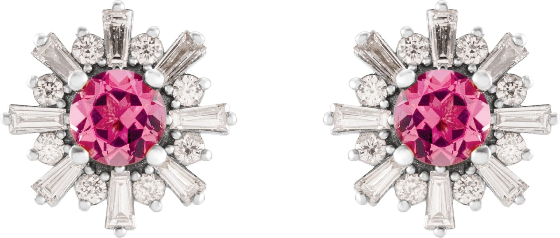 Halo-Style Star Earrings view 2