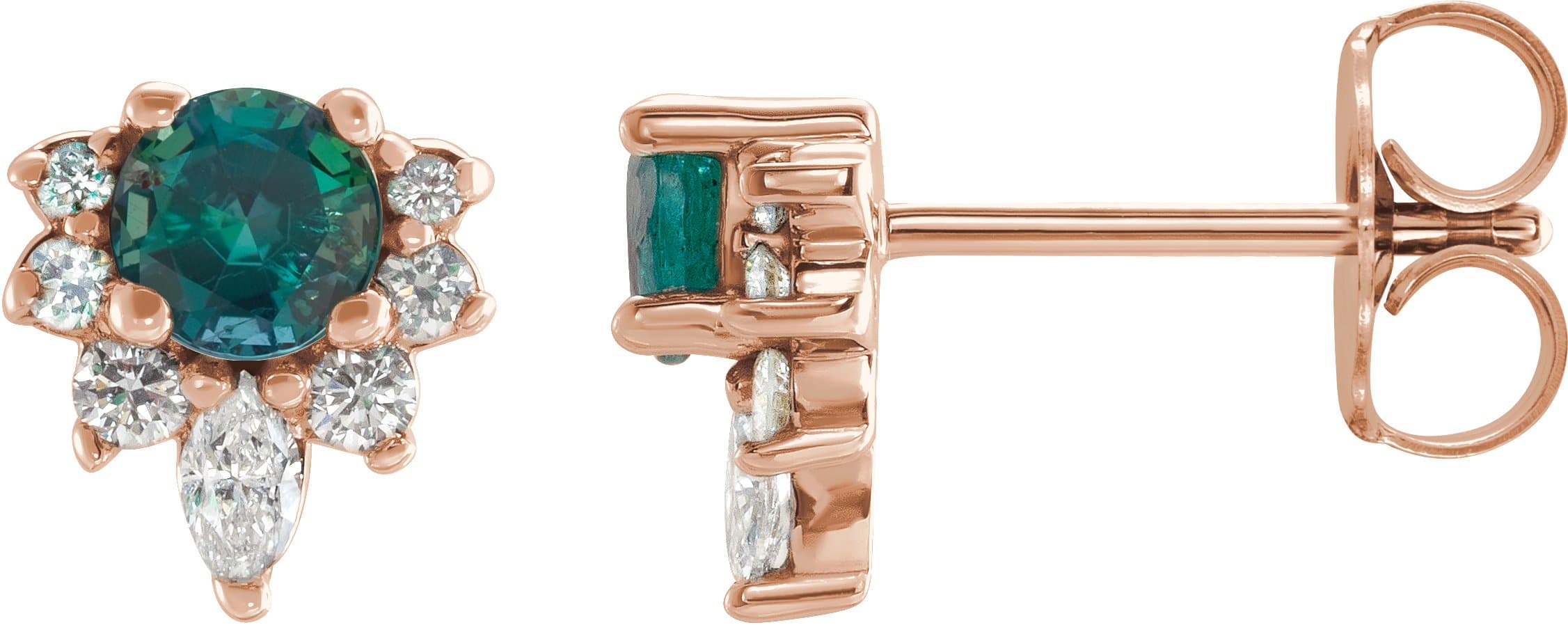 Sterling Silver 1/2 CTW Natural Diamond Earrings