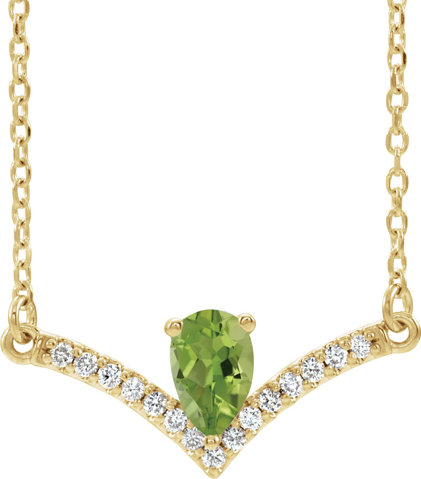 14K Rose Lab-Grown Alexandrite & .06 CTW Natural Diamond 16 Necklace