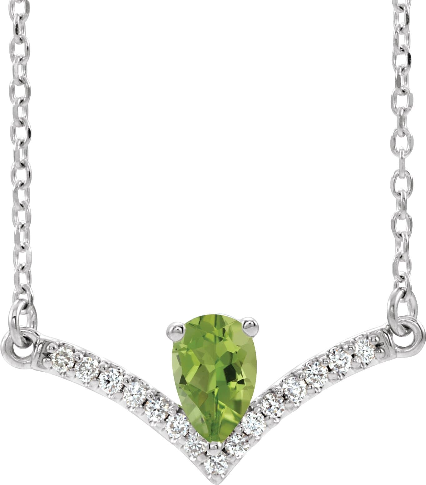 14K Rose Lab-Grown Alexandrite & .06 CTW Natural Diamond 16 Necklace