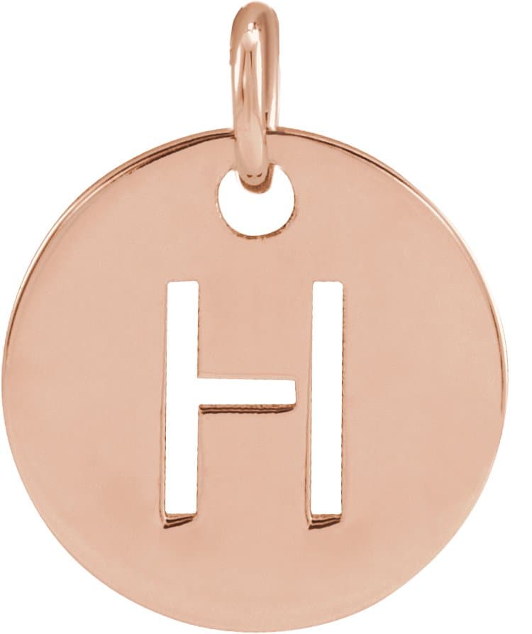 14K Rose Gold Initial A 16-18" Necklace