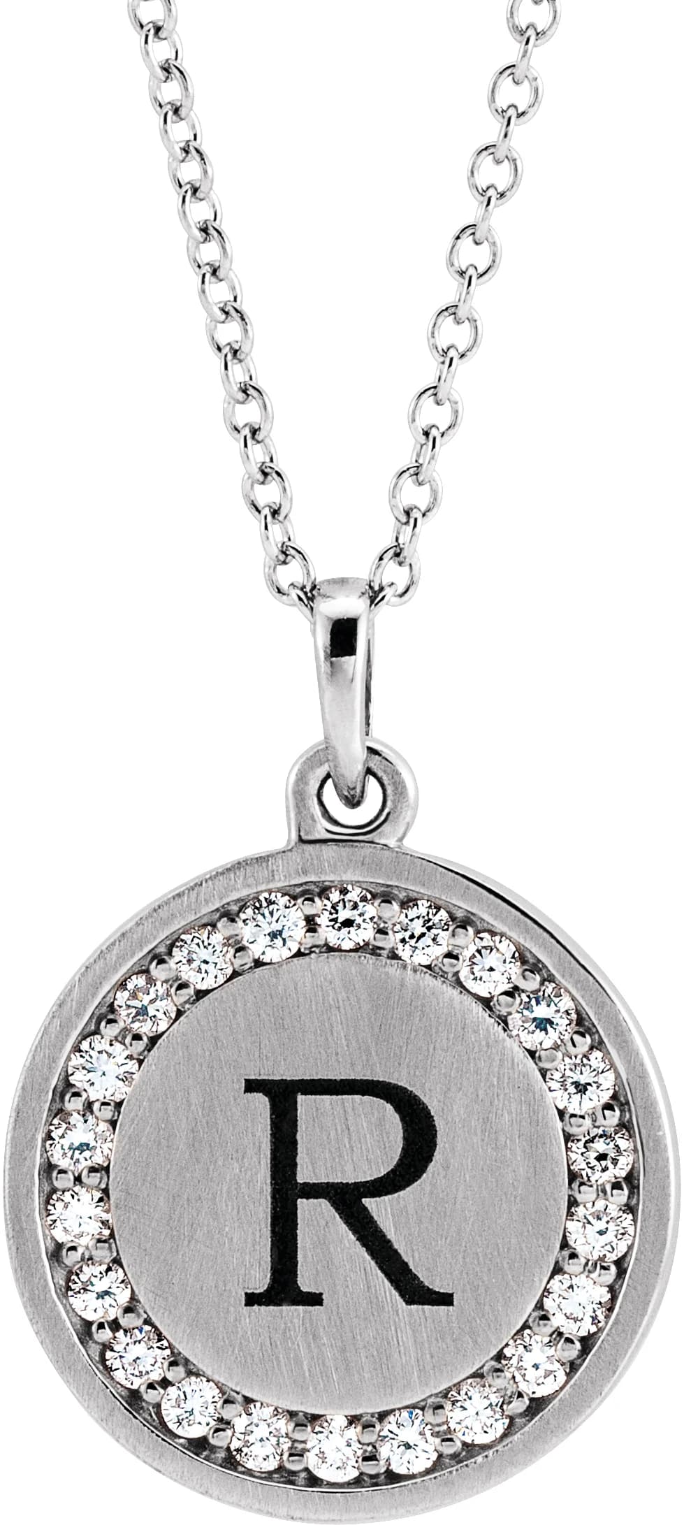 Engravable Halo-Style Necklace, view 4