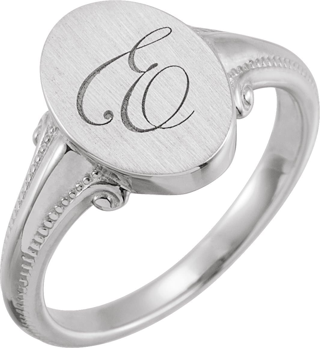 Oval Signet Ring view 3